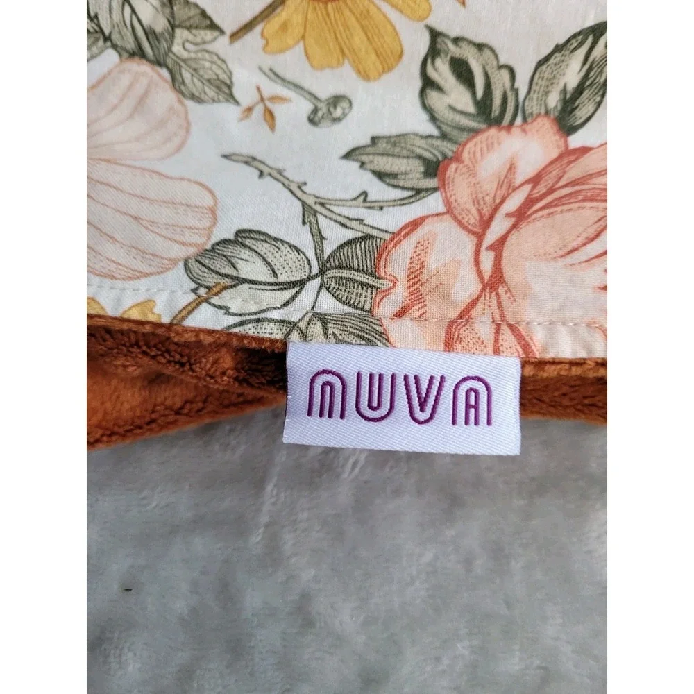 Nuva Vintage Garden Floral Car Seat Blanket Hooded Travel Swaddle for Newborns
